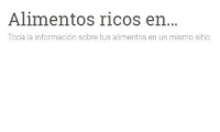 Alimentos Ricos