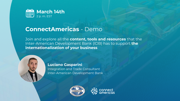 ConnectAmericas demo for CAMACOL members