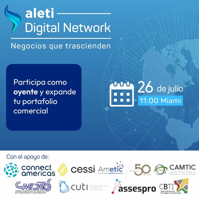 ALETI DIGITAL NETWORK, Ronda de negocios virtual ALETI